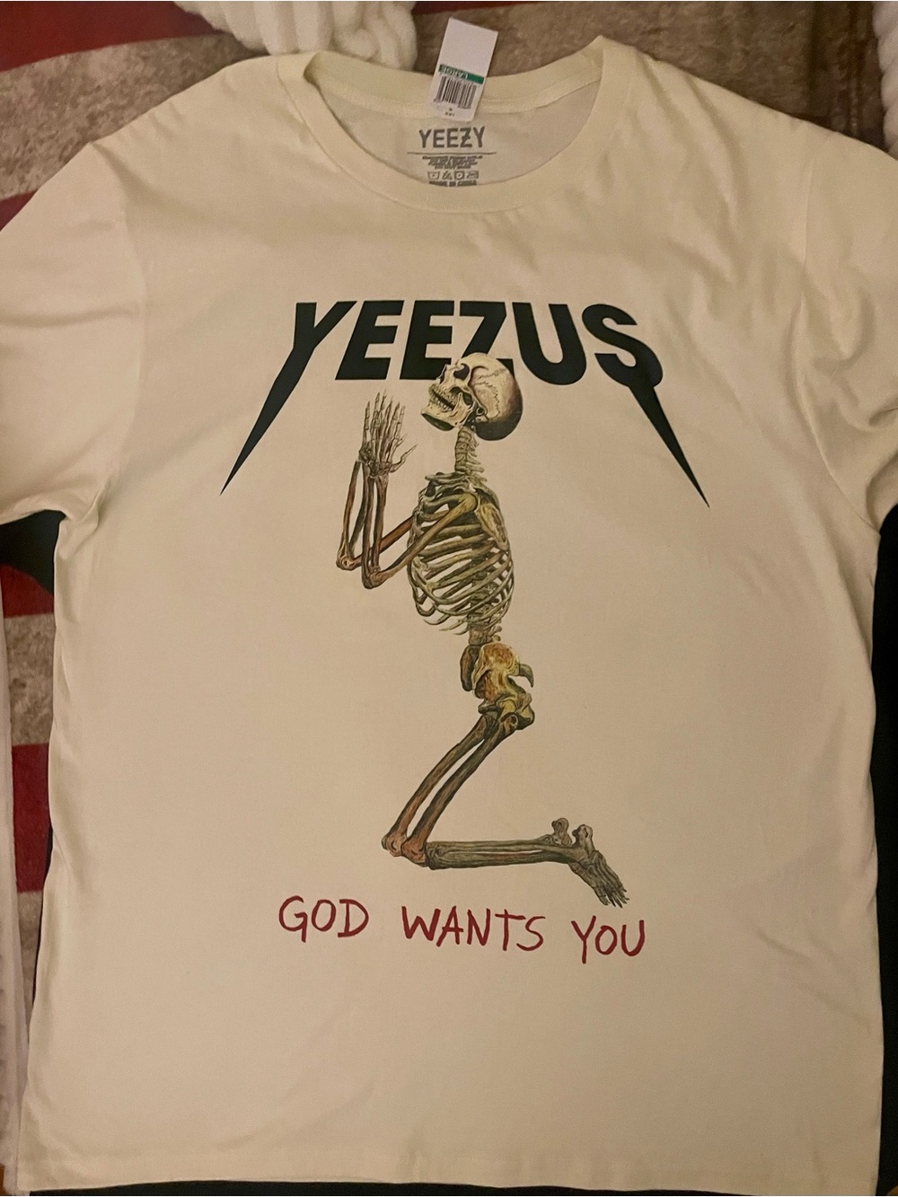 Yeezy Cream 'Yeezus' Skeleton Graphic Tee